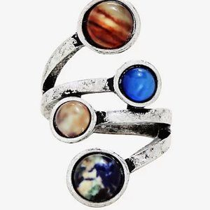 Hot Topic Planet Wrap ring